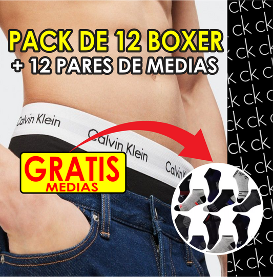 BOXER MICROFIBRA  CABALLERO + TOBILLERAS GRATIS🎁